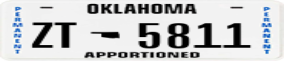 Trailer License Plate